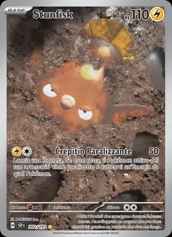 Stunfisk card in Italian