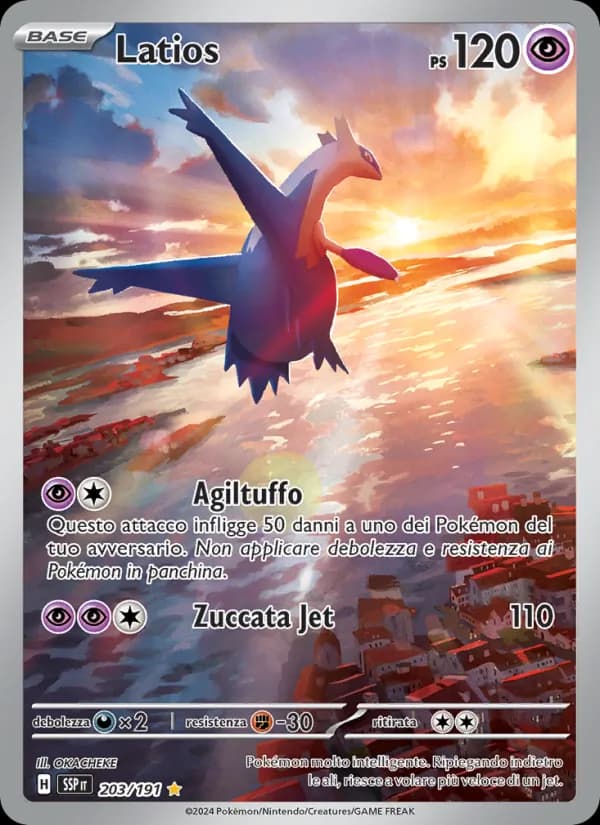 Latios card in Italian