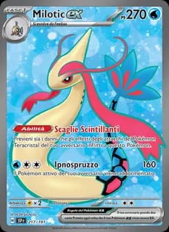 Milotic-ex card in Italian