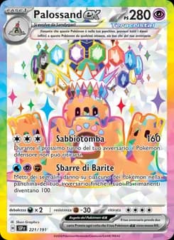 Palossand-ex card in Italian