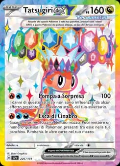 Tatsugiri-ex card in Italian