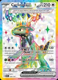Cyclizar-ex card in Italian