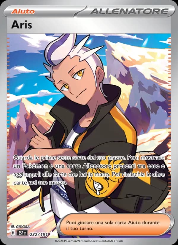 Aris card in Italian