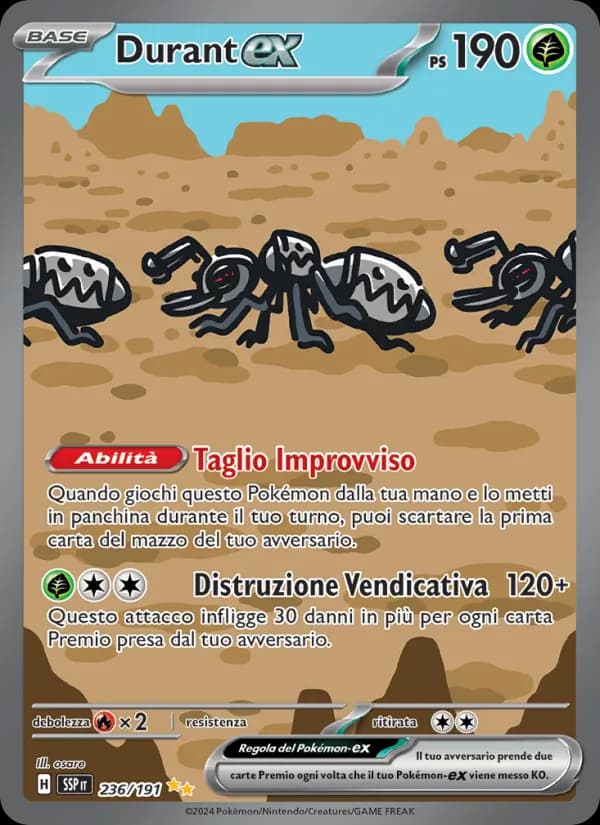 Durant-ex card in Italian