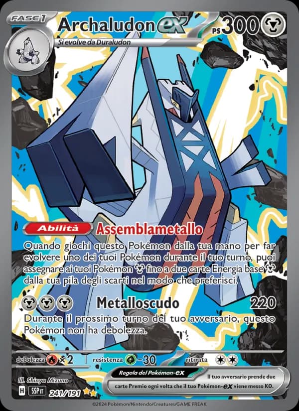 Archaludon-ex card in Italian