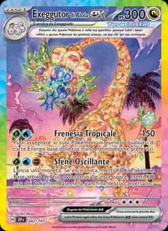 Exeggutor di Alola-ex card in Italian