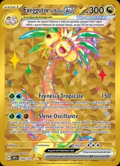 Exeggutor di Alola-ex card in Italian