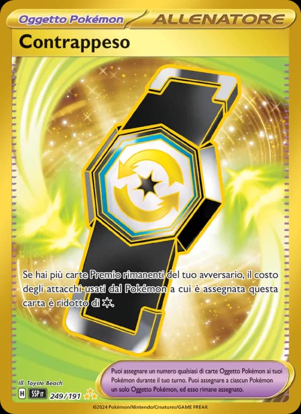 Contrappeso card in Italian