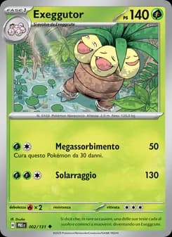 Exeggutor card in Italian