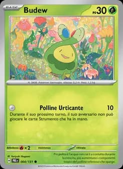 Budew card in Italian