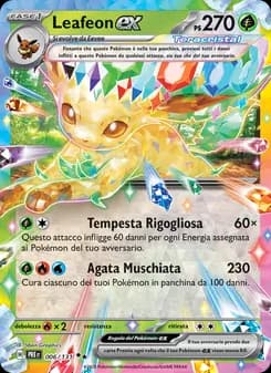 Leafeon-ex card in Italian