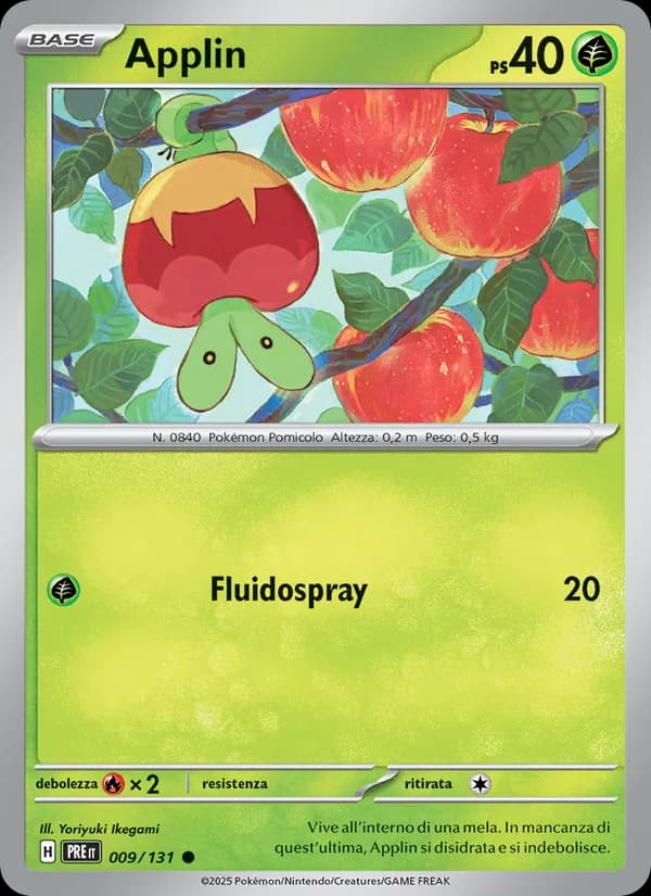 Applin card in Italian