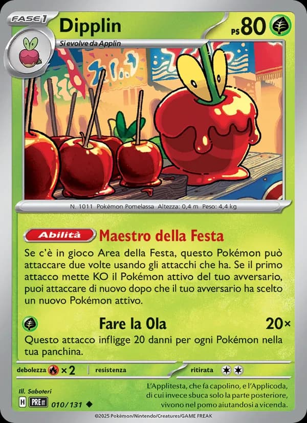 Dipplin card in Italian