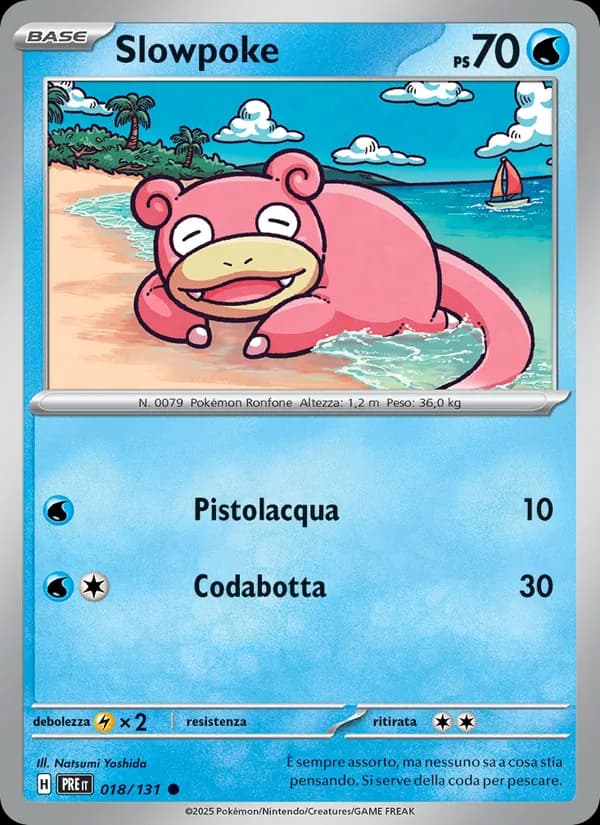 Slowpoke card in Italian