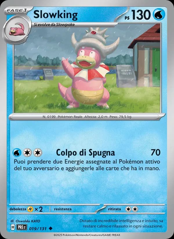 Slowking card in Italian