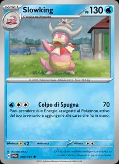 Slowking card in Italian