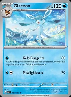 Glaceon card in Italian