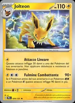 Jolteon card in Italian
