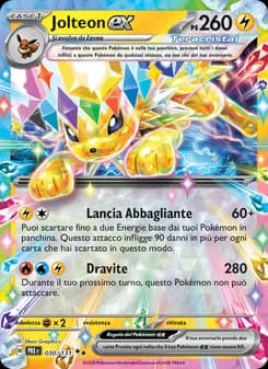 Jolteon-ex card in Italian