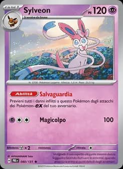 Sylveon card in Italian