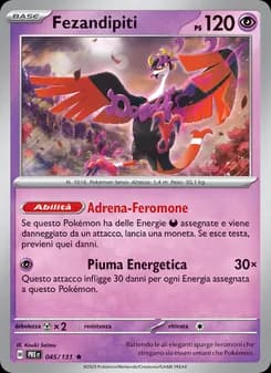 Fezandipiti card in Italian