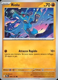 Riolu card in Italian