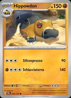 Hippowdon card in Italian