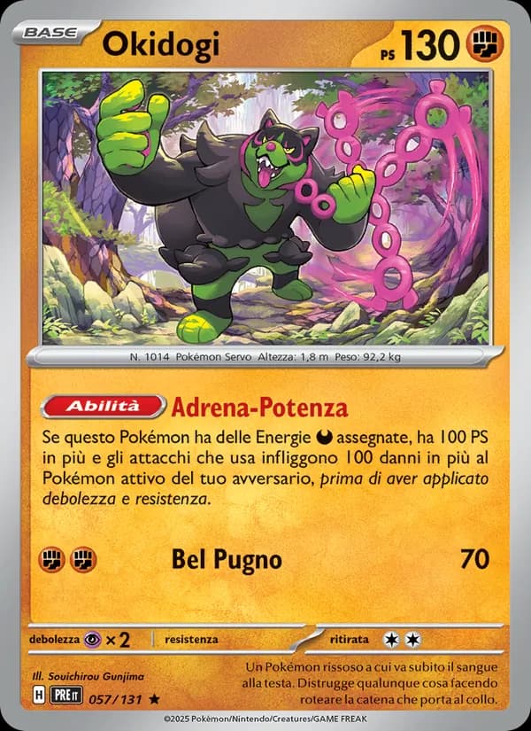 Okidogi card in Italian