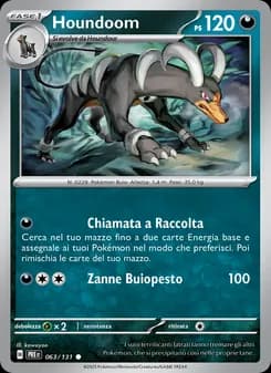 Houndoom card in Italian