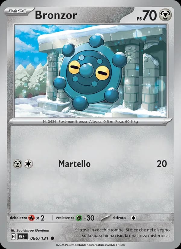 Bronzor card in Italian