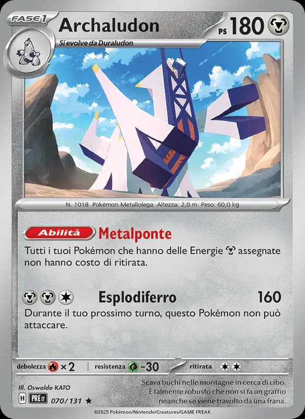 Archaludon card in Italian