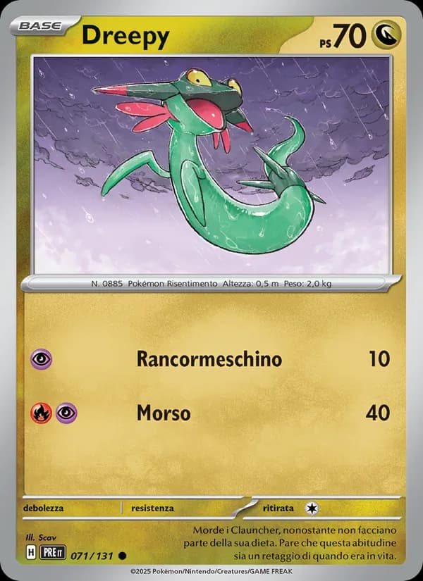 Dreepy card in Italian