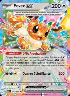 Eevee-ex card in Italian