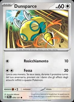 Dunsparce card in Italian