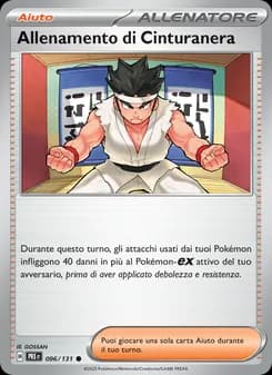 Allenamento di Cinturanera card in Italian