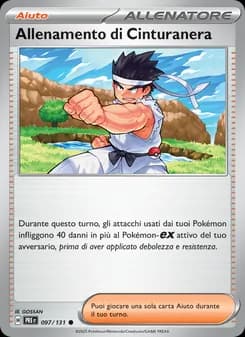 Allenamento di Cinturanera card in Italian