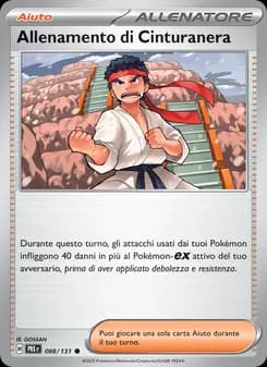 Allenamento di Cinturanera card in Italian