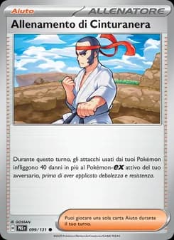 Allenamento di Cinturanera card in Italian