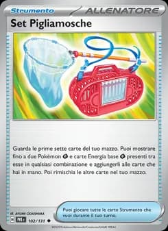 Set Pigliamosche card in Italian