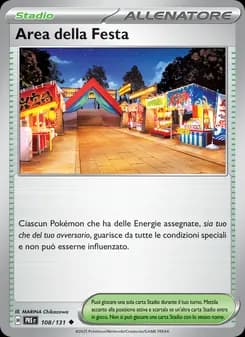 Area della Festa card in Italian