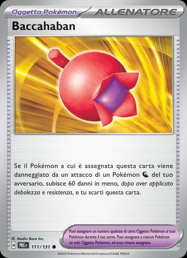 Baccahaban card in Italian
