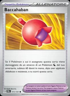 Baccahaban card in Italian