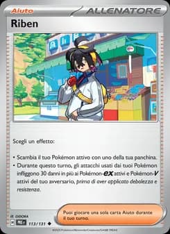 Riben card in Italian