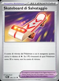 Skateboard di Salvataggio card in Italian