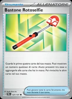 Bastone Rotoselfie card in Italian