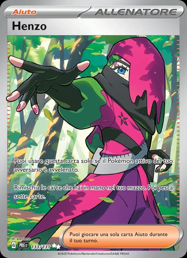 Henzo card in Italian