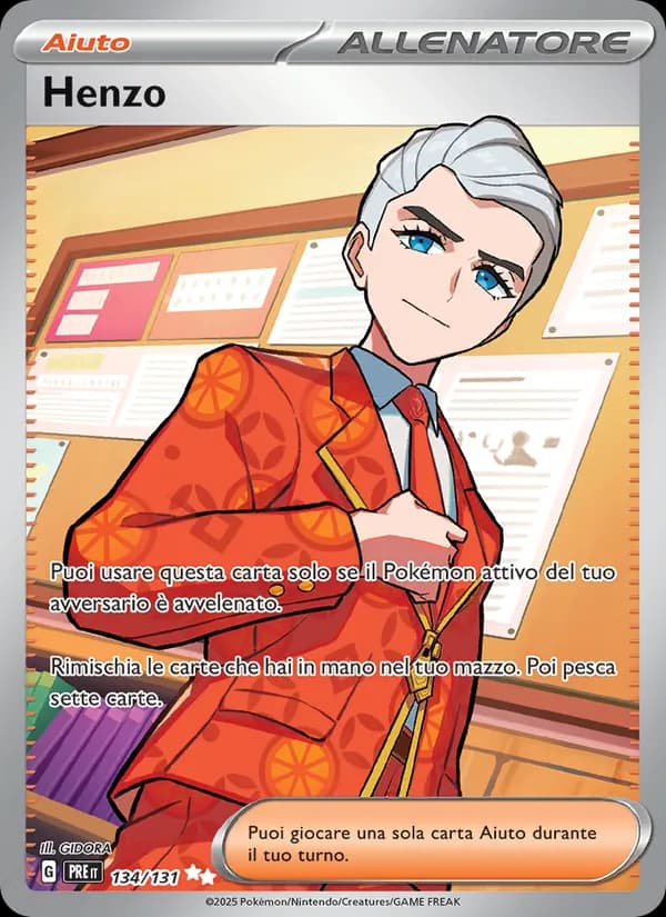 Henzo card in Italian