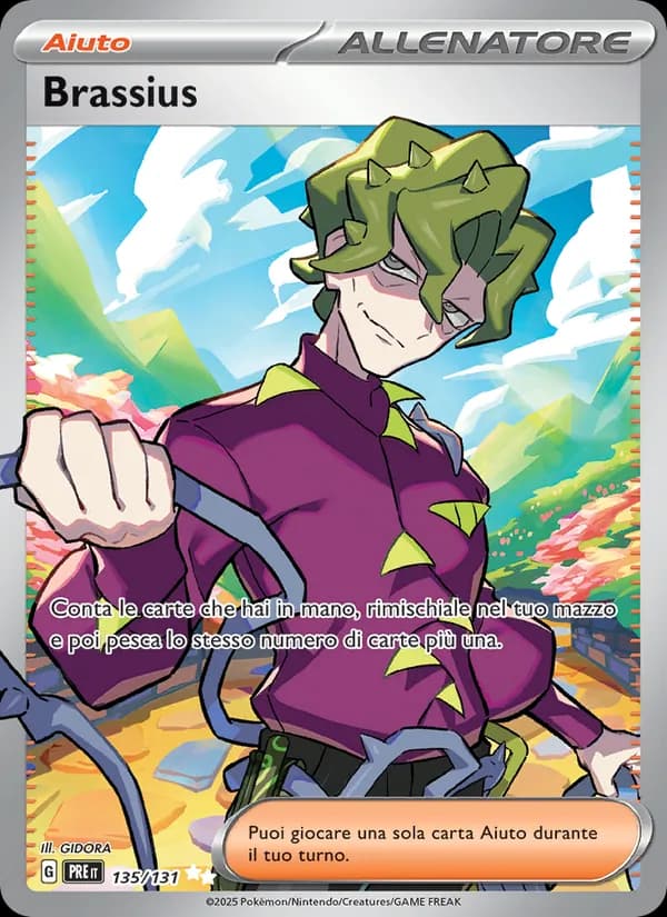 Brassius card in Italian