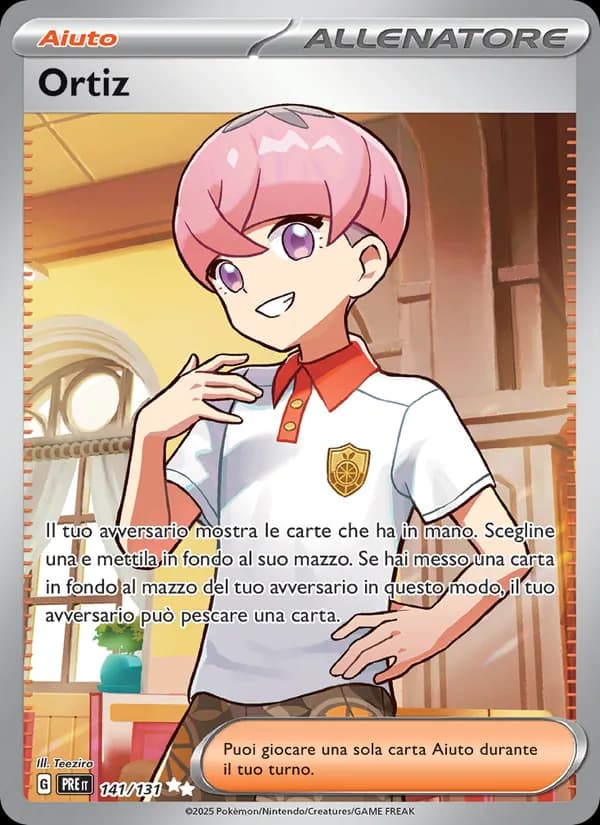 Ortiz card in Italian