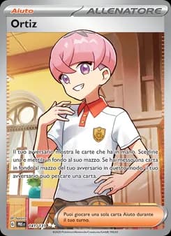 Ortiz card in Italian
